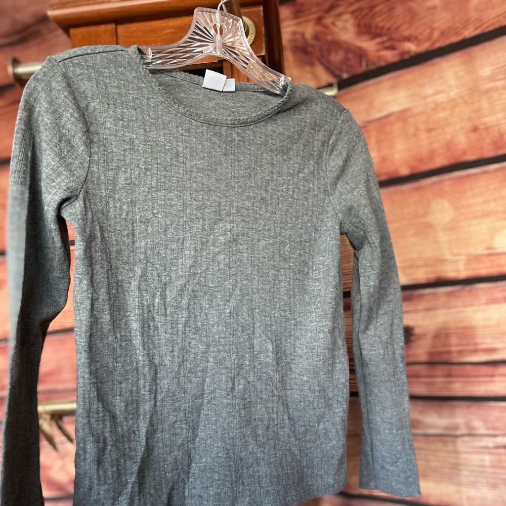 Girls Gray Long-sleeve XL